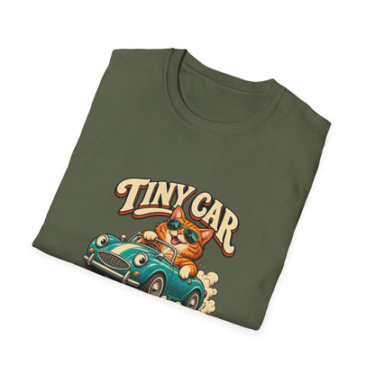 Tiny Car Big Attitude T-Shirt | Funny Cat Driver Tee