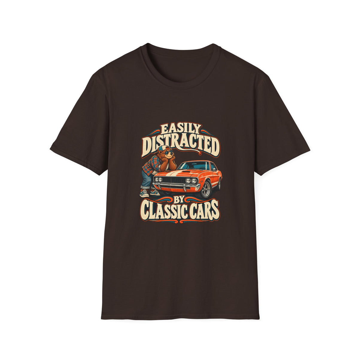 Easily Distracted by Classic Cars T-Shirt | Funny Garage Tee