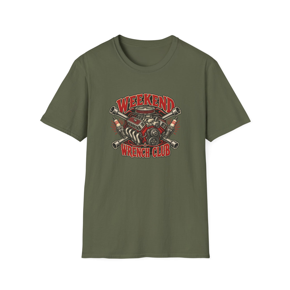 Weekend Wrench Club T-Shirt | Vintage Mechanic Garage Tee