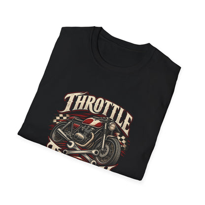 Throttle Therapy T-Shirt | Vintage Cafe Racer Motorcycle Tee