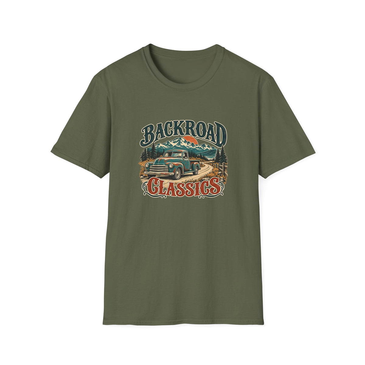 Backroad Classics T-Shirt | Vintage Pickup Truck Outdoors Tee