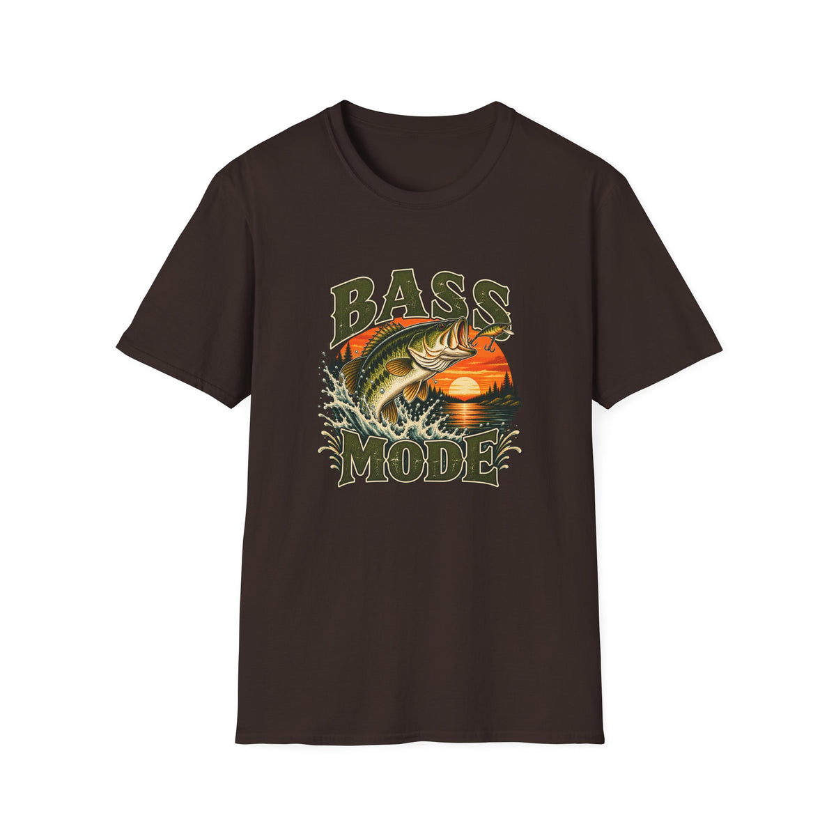 Bass Mode T-Shirt | Vintage Largemouth Bass Fishing Tee