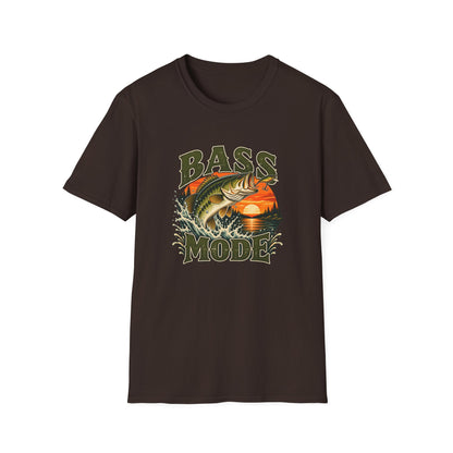 Bass Mode T-Shirt | Vintage Largemouth Bass Fishing Tee