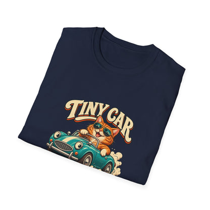 Tiny Car Big Attitude T-Shirt | Funny Cat Driver Tee