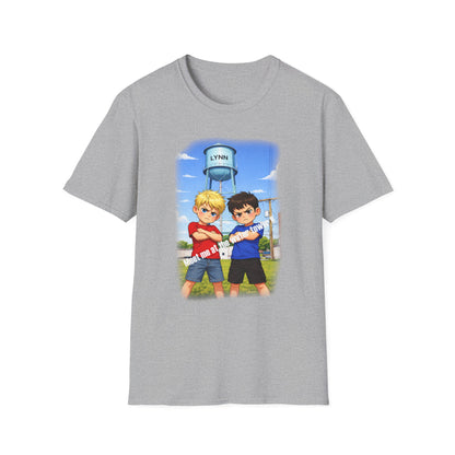 Lynn Water Tower T-Shirt — Cartoon Lynn Water Tower Design