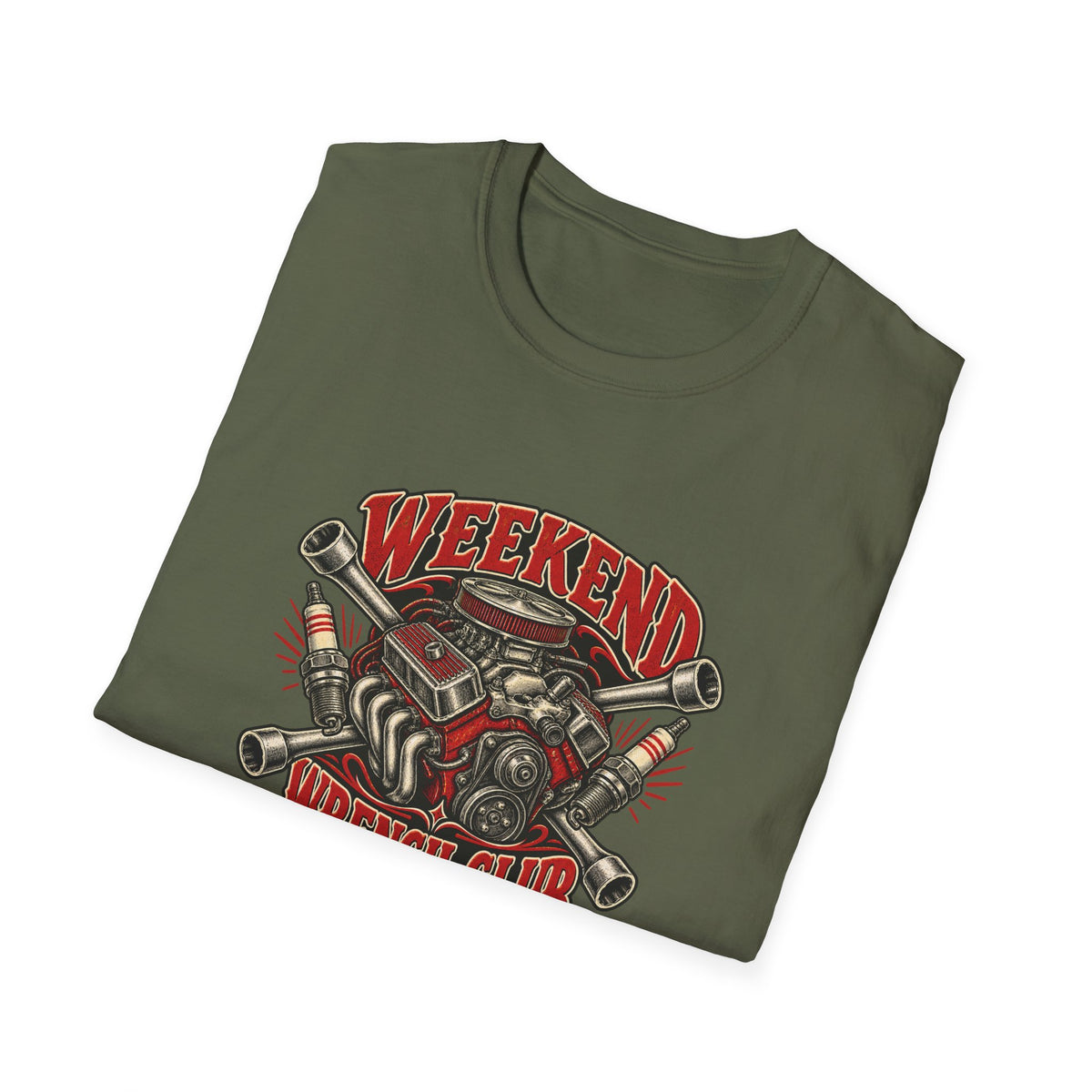 Weekend Wrench Club T-Shirt | Vintage Mechanic Garage Tee