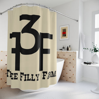 Modern Farmhouse Shower Curtain - Three Filly Farm Design
