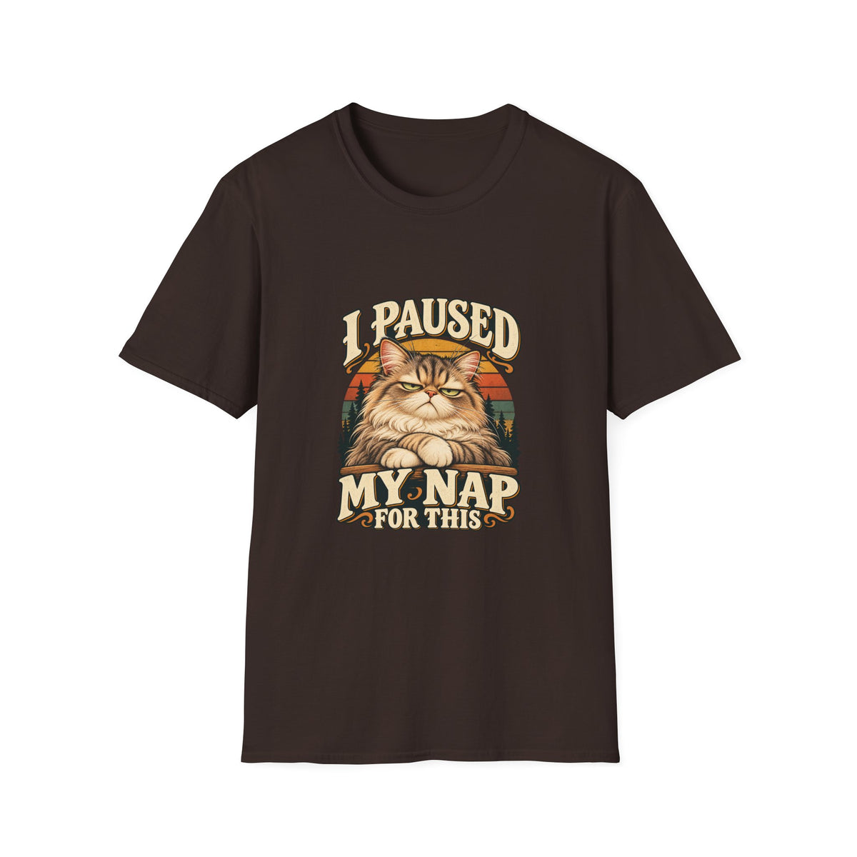 I Paused My Nap for This T-Shirt | Funny Grumpy Cat Tee