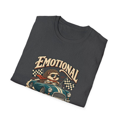 Emotional Support Vehicle T-Shirt | Funny Hedgehog Car Tee