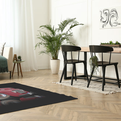 1948 Ford Pickup Truck Cartoon Hot Rod Rug 5 Sizes