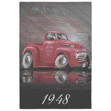 1948 Ford Pickup Truck Cartoon Hot Rod Vertical Rug 5 Sizes