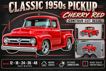 Cherry Red 1956 Ford F-100 decal product showcase