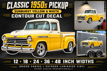 Sunburst Yellow & White 1957 Dodge D100 decal product showcase
