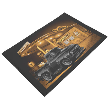 1956 Ford Pickup Truck Gas Station Rug 5 Sizes