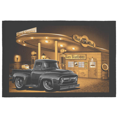 1956 Ford Pickup Truck Gas Station Rug 5 Sizes