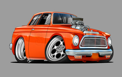 1962 AMC RAMBLER Hot Rod Wall Art contour cut WALL decal