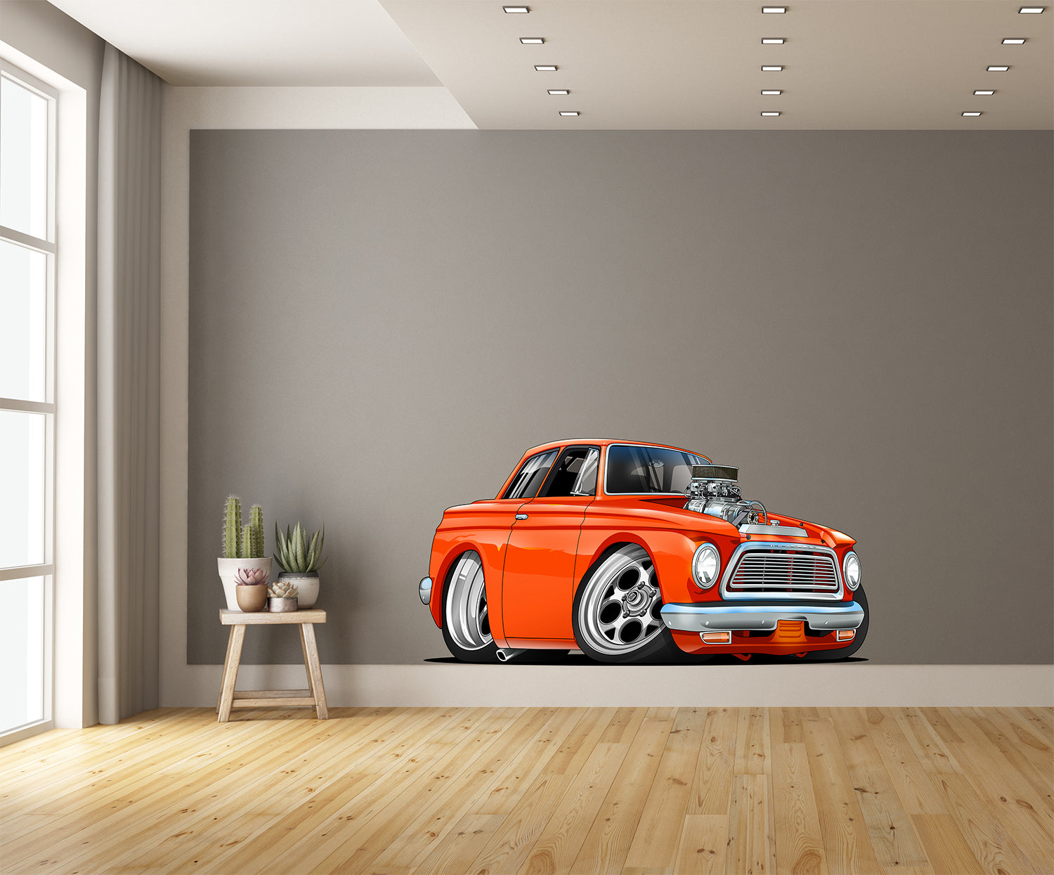1962 AMC RAMBLER Hot Rod Wall Art contour cut WALL decal – Let's