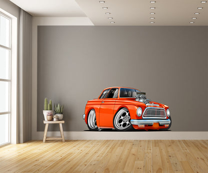 1962 AMC RAMBLER Hot Rod Wall Art contour cut WALL decal