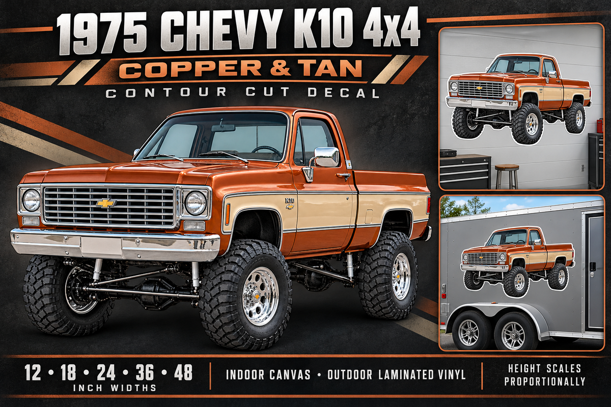 Copper & Tan 1975 Chevy K10 4x4 product showcase