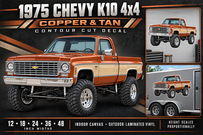 Copper & Tan 1975 Chevy K10 4x4 product showcase