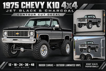 Jet Black & Charcoal 1975 Chevy K10 4x4 product showcase