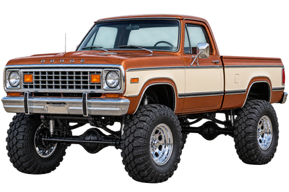 Copper & Cream 1977 Dodge Power Wagon decal artwork