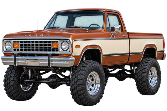 Copper & Cream 1977 Dodge Power Wagon decal artwork