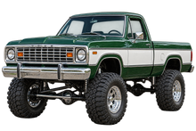 Forest Green & White 1977 Dodge Power Wagon decal artwork