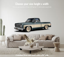 1977 Classic Chevy Silverado C-10 Car Art Wall Decal