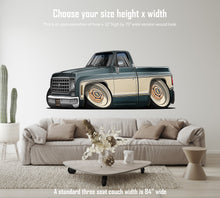 1977 Hot Rod Classic Chevy Silverado C-10 Car Art Wall Decal