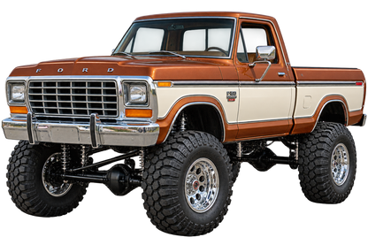 Copper & Wimbledon White 1979 Ford F-150 Ranger XLT4x4 decal artwork