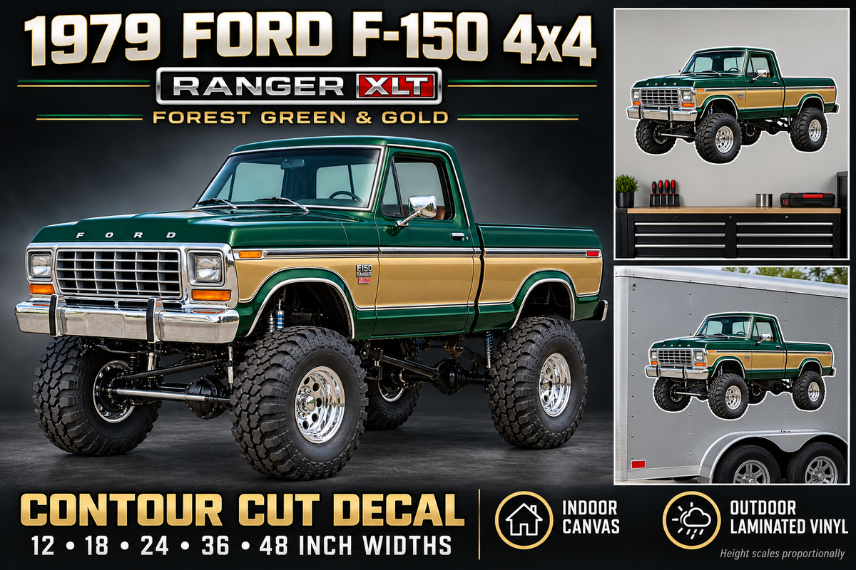 Forest Green & Gold 1979 Ford F-150 Ranger XLT4x4 product showcase