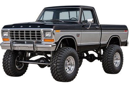 Raven Black & Silver 1979 Ford F-150 Ranger XLT4x4 decal artwork
