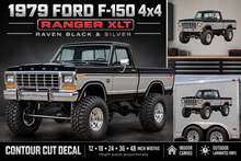 Raven Black & Silver 1979 Ford F-150 Ranger XLT4x4 product showcase