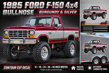 Burgundy & Silver 1985 Ford F150 bullnose4x4 product showcase