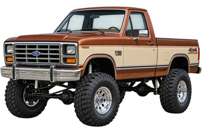 Copper & Cream 1985 Ford F150 bullnose4x4 decal artwork