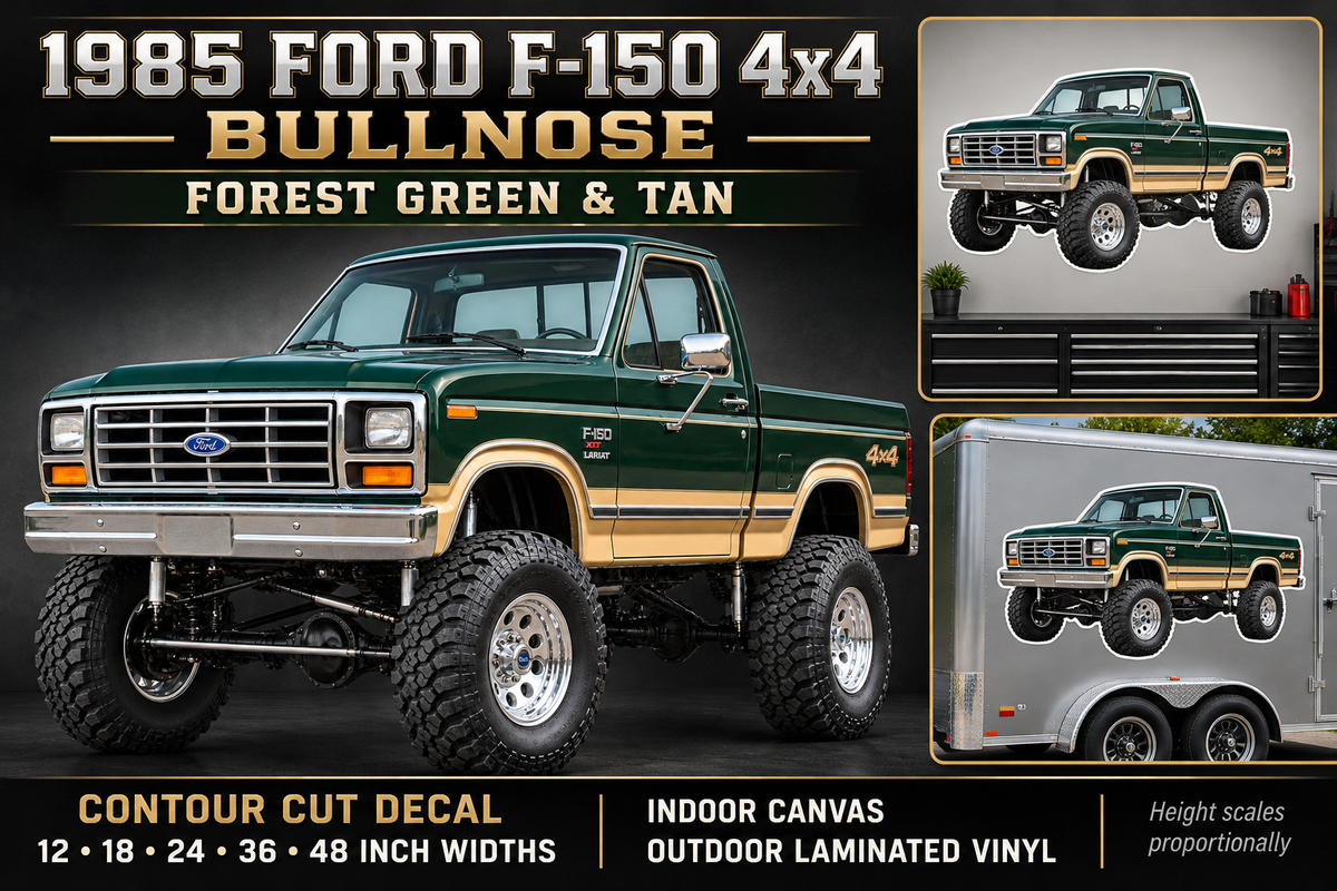 Forest Green & Tan 1985 Ford F150 bullnose4x4 product showcase