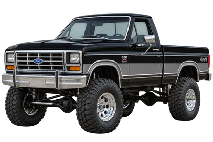Raven Black & Charcoal 1985 Ford F150 bullnose4x4 decal artwork