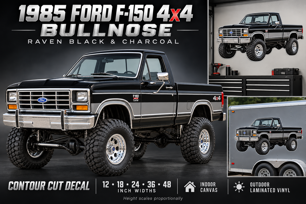 Raven Black & Charcoal 1985 Ford F150 bullnose4x4 product showcase