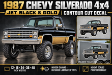 Jet Black & Gold 1987 Chevy Silverado 4x4 product showcase