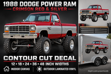 Crimson Red & Silver 1988 Dodge Power Ram product showcase