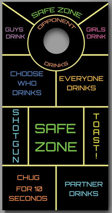 Drinking Game Design C Cornhole Board Decal Wraps
