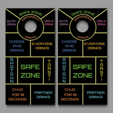 Drinking Game Design C Cornhole Board Decal Wraps