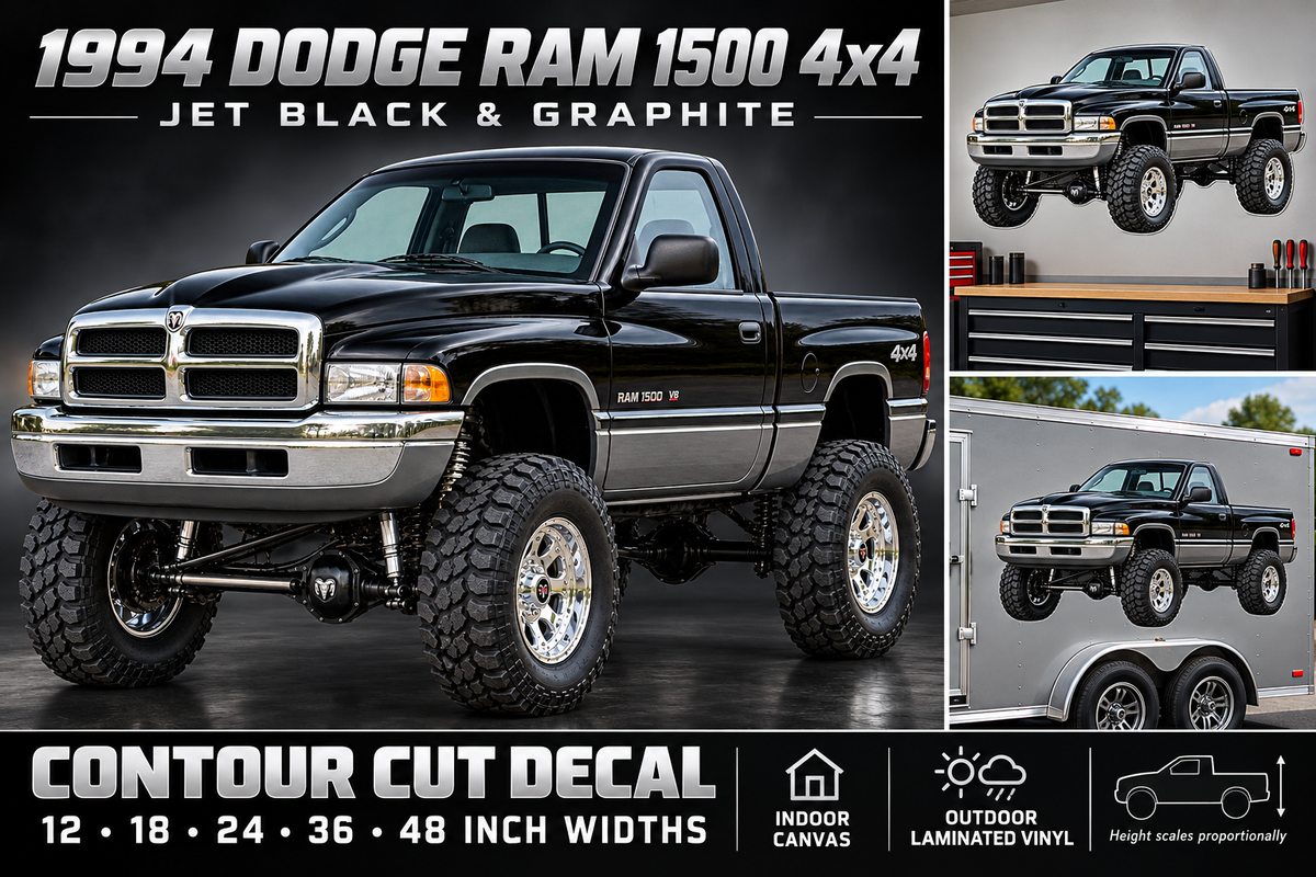 Jet Black & Graphite 1994 Dodge Ram1500 4x4 product showcase