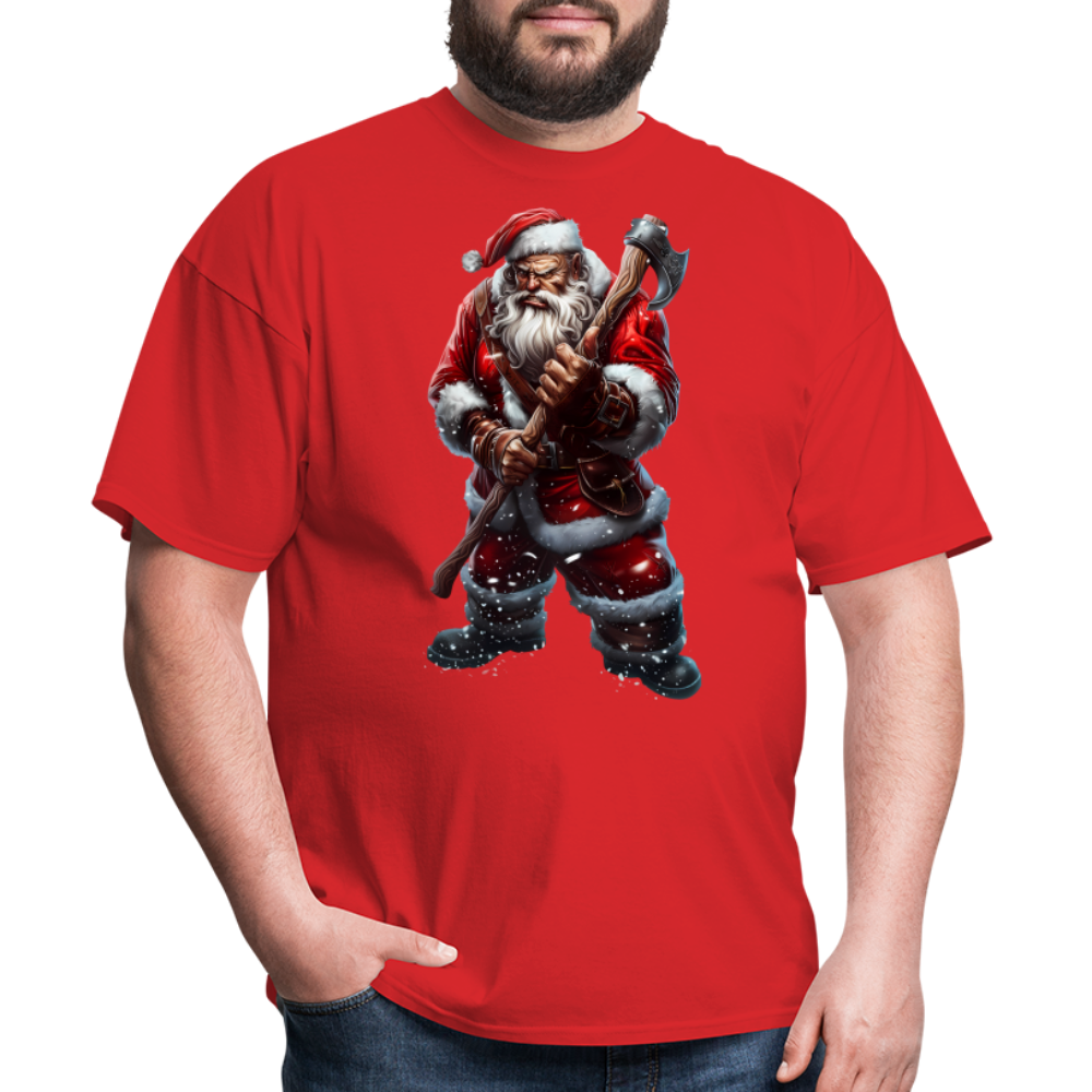 Bad Santa with an Axe Unisex Classic T-Shirt - red