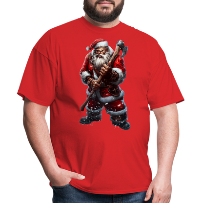 Bad Santa with an Axe Unisex Classic T-Shirt - red