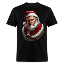 Grumpy Bad Angry Santa Unisex Classic T-Shirt - black