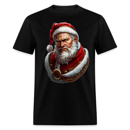 Grumpy Bad Angry Santa Unisex Classic T-Shirt - black