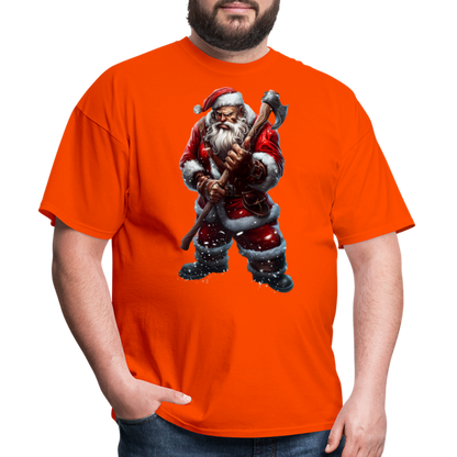 Bad Santa with an Axe Unisex Classic T-Shirt - orange