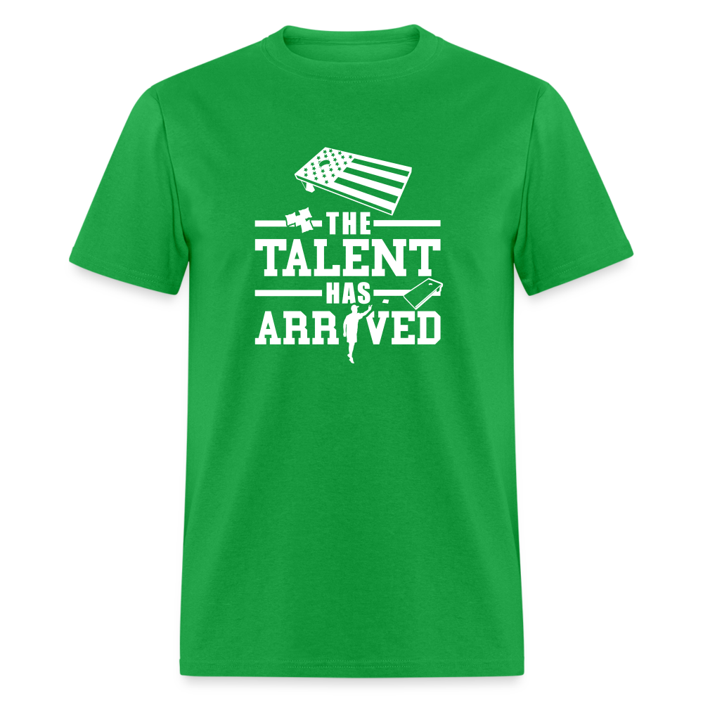 The Talent Has Arrived Cornhole Unisex Classic T-Shirt - bright green